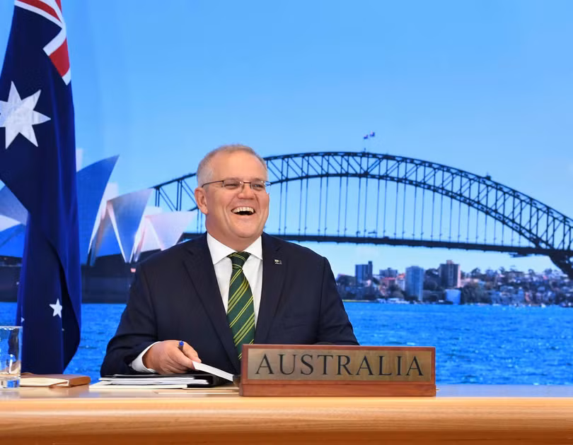 Thủ tướng Australia Scott Morison: cuộc gặp là một "bình minh mới" ở khu vực Ấn Độ - Thái Bình Dương, hy vọng sự hợp tác của 4 nước sẽ mang lại hòa bình, ổn định và phồn vinh (Ảnh: Reuters).