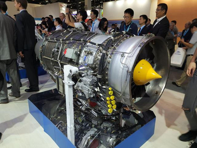 Động cơ do Motor Sich chế tạo được triển lãm tại Bắc Kinh (Ảnh: Dwnews).