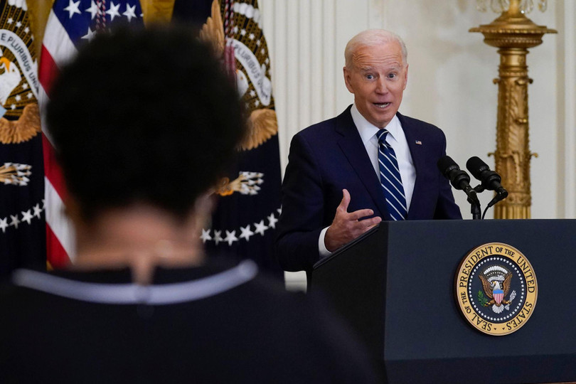 Tổng thống Joe Biden trả lời các phóng viên tại cuộc họp báo (Ảnh: AP). Tổng thống Joe Biden trả lời các phóng viên tại cuộc họp báo (Ảnh: AP).