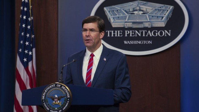 Bộ trưởng Quốc phòng Mỹ Mark Esper: Lầu Năm Góc đang cẩn thận giám sát các động thái quân sự của Trung Quốc (Ảnh: Creaders).