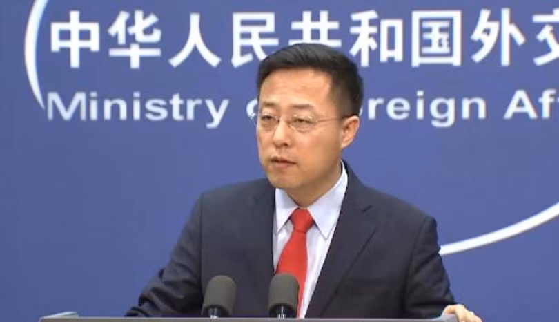 Ông Triệu Lập Kiên, người phát ngôn Bộ Ngoại giao Trung Quốc, được coi là nhân vật tiêu biểu của "ngoại giao chiến lang" (Ảnh: Toutiao).