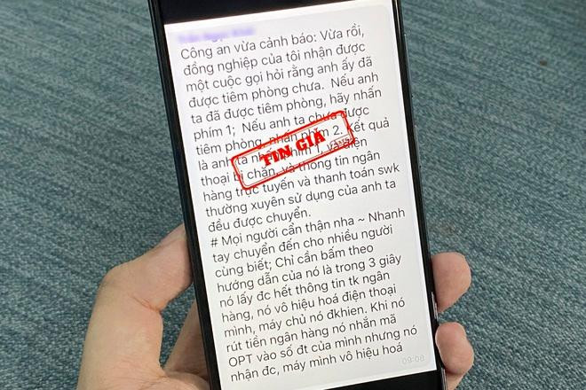 Nội dung được đề cập trong tin giả. Nội dung được đề cập trong tin giả.