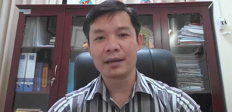 Ông Nguyễn Trường Nam, Phó Cục trưởng Cục CNTT, Bộ Y tế tham gia một cuộc trao đổi trực tuyến.