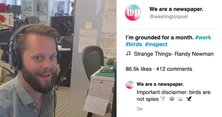 Dave Jorgenson - người quản lý tài khoản TikTok của The Washington Post (ảnh: The Wrap)