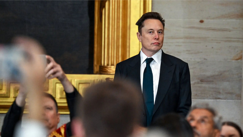 Elon Musk tại lễ nhậm chức của Tổng thống Trump tại Tòa nhà Quốc hội Mỹ ở Washington vào tháng trước. Ảnh: TNYT.