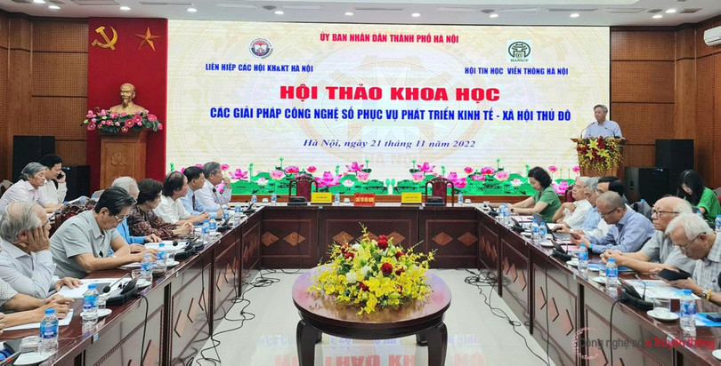 Phó Giám đốc Sở TT&amp;TT Hà Nội Nguyễn Tiến Sỹ. (Ảnh: Phạm Linh)