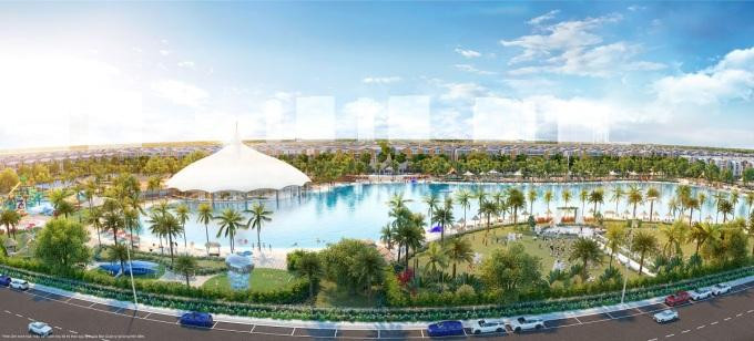 Phối cảnh vịnh biển thượng lưu tại Vinhomes Ocean Park 3 - The Crown. Ảnh: Vinhomes