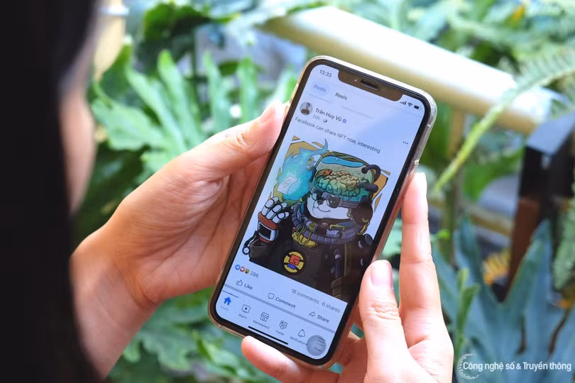 Người dùng Việt đã có thể chia sẻ NFT của mình trên Facebook. Ảnh: Trọng Đạt