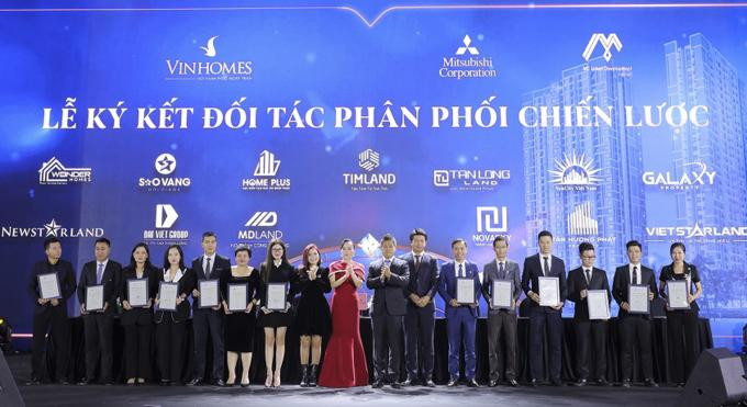 Các đối tác tham gia phân phối dự án The Metropolitan. Ảnh: Vinhomes