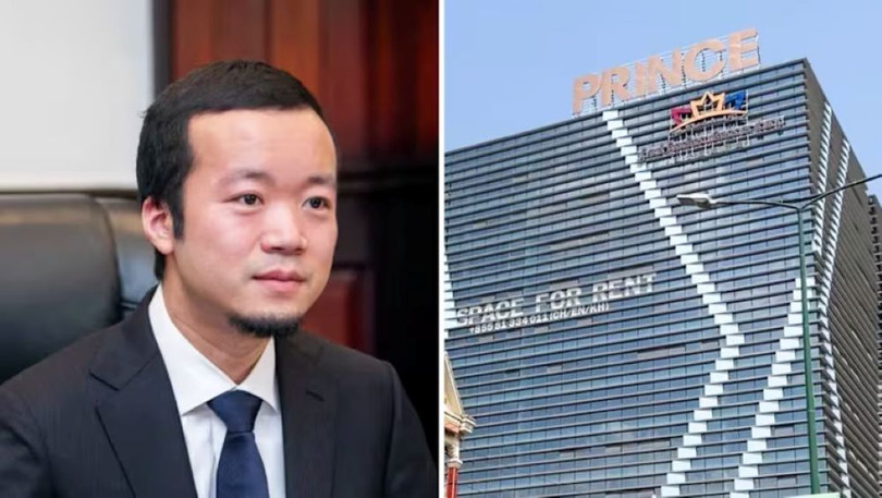 Chen Zhi và Prince Group bắt đầu phản công và kêu oan. Ảnh: Nownews.