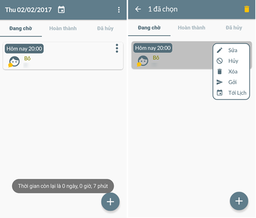 Dễ dàng chỉnh sửa thiết lập sau khi đã hoàn tất.