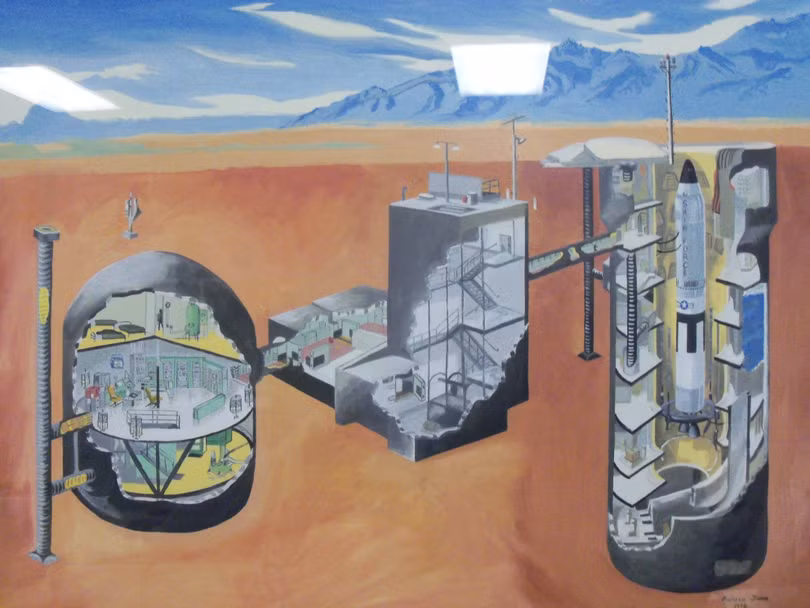Sơ đồ một hệ thống giếng phóng ICBM của Mỹ (Ảnh: zhihu).