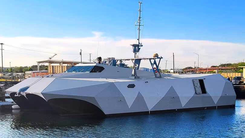 Tàu cao tốc tàng hình M80 "Stiletto" của Mỹ vừa thử nghiệm thành công hoạt động tác chiến trên biển (Ảnh: Thedrive).