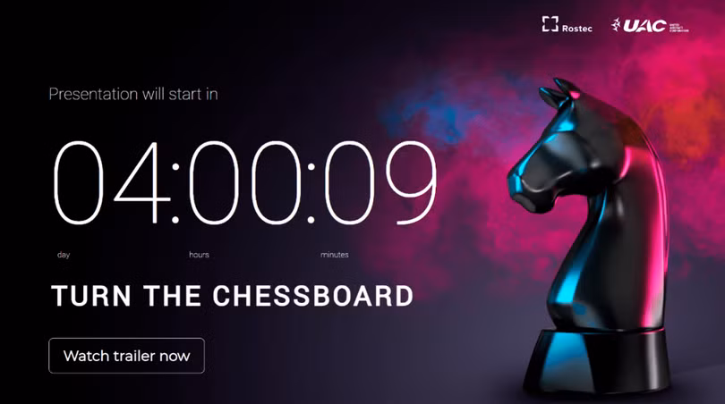 Công ty UAC quảng cáo về chiếc "Checkmate" (Ảnh: Sohu).