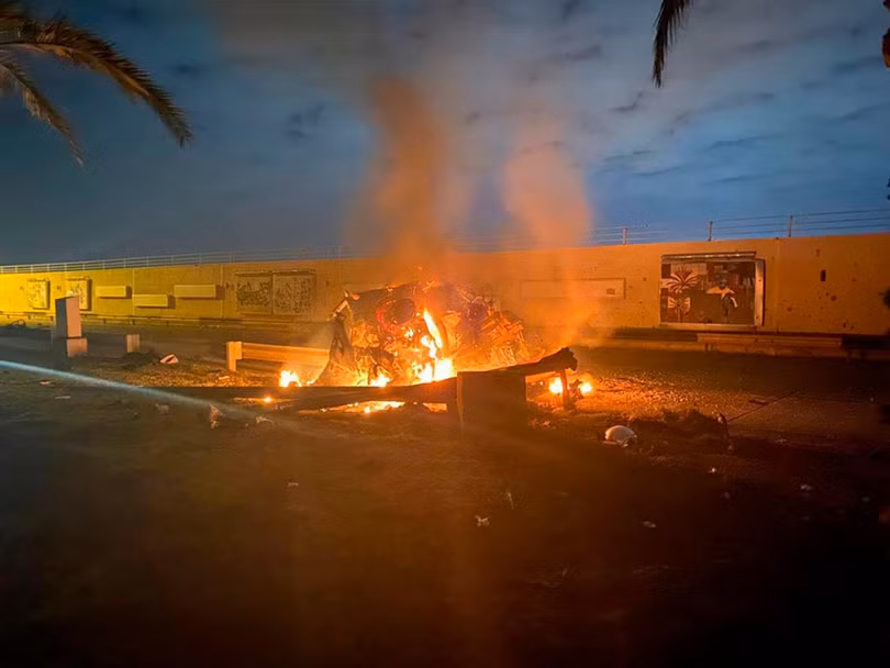 UAV của Mỹ phóng tên lửa giết chết tướng Iran Suleimani (Ảnh: Dwnews).