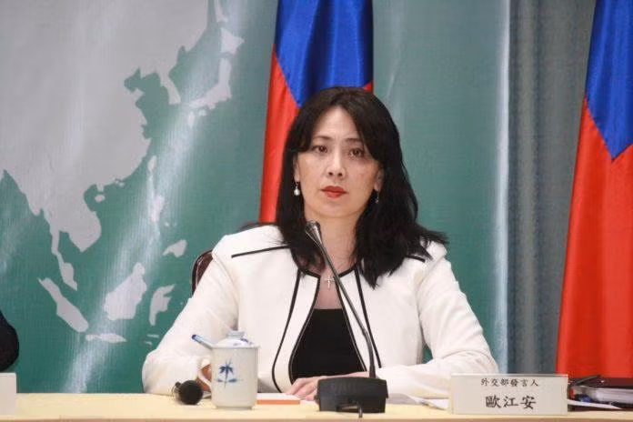 Người phát ngôn cơ quan ngoại giao Đài Loan Âu Giang An hoan nghênh nội dung liên quan đến Đài Loan trong Sách Trắng Quốc phòng Nhật Bản năm 2021 (Ảnh: CNA).