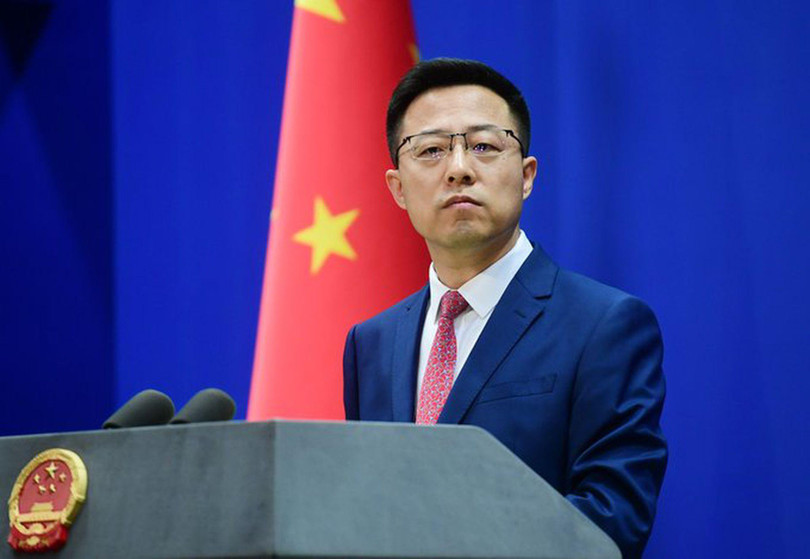 Ông Triệu Lập Kiên: Trung Quốc kiên quyết bác bỏ việc truy xuất nguồn gốc mang tính chính trị và đã chủ động đã đệ trình lên WHO phương án của Trung Quốc về công tác truy xuất nguồn gốc SARS-CoV-2 giai đoạn tiếp theo (Ảnh: Dwnews) Ông Triệu Lập Kiên: Trung Quốc kiên quyết bác bỏ việc truy xuất nguồn gốc mang tính chính trị và đã chủ động đã đệ trình lên WHO phương án của Trung Quốc về công tác truy xuất nguồn gốc SARS-CoV-2 giai đoạn tiếp theo (Ảnh: Dwnews)