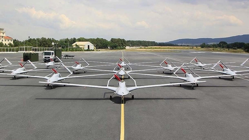 Một phi đội UAV Bayraktar TB2 của Thổ Nhĩ Kỳ (Ảnh: trt).