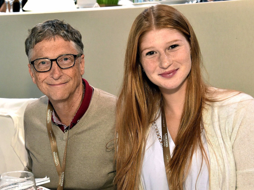 Bill Gate và cô con gái lớn Jennifer. Nguồn: Business Insider