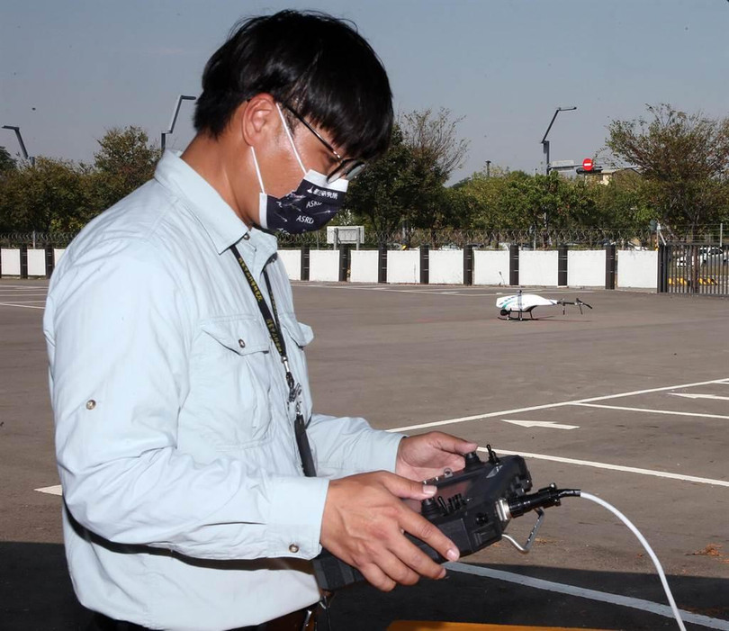 Biểu diễn UAV trực thăng trinh sát (Ảnh: Chinatimes).