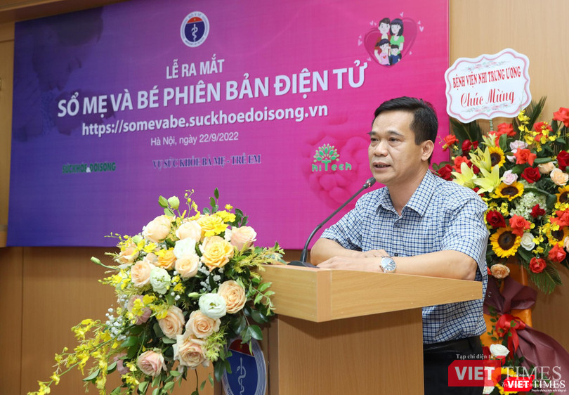 TS. Trần Đăng Khoa - Phó Vụ trưởng Vụ Sức khỏe Bà mẹ - Trẻ em: Sổ Mẹ và Bé là công cụ hữu ích để các bà mẹ tự theo dõi sức khỏe trong thời gian mang thai và chăm sóc em bé