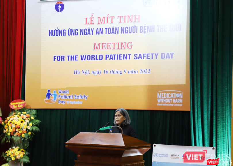 Đại diện của WHO phát biểu tại buổi lễ