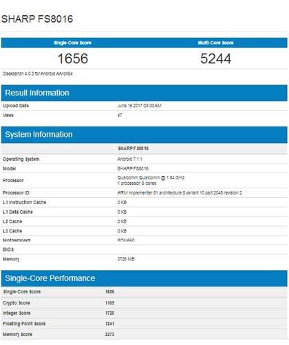 Lộ diện thiết bị mới của Sharp sử dụng chip Snapdragon 660 ảnh 2
