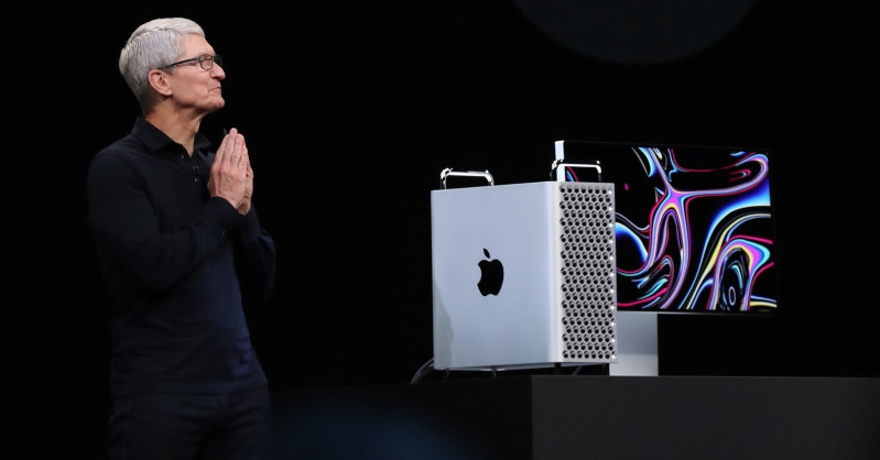 CEO Tim Cook công bố máy tính Mac Pro mới tại Hội nghị các nhà phát triển Apple 2019 ngày 3 tháng 6 năm 2019. Ảnh: Pressfrom