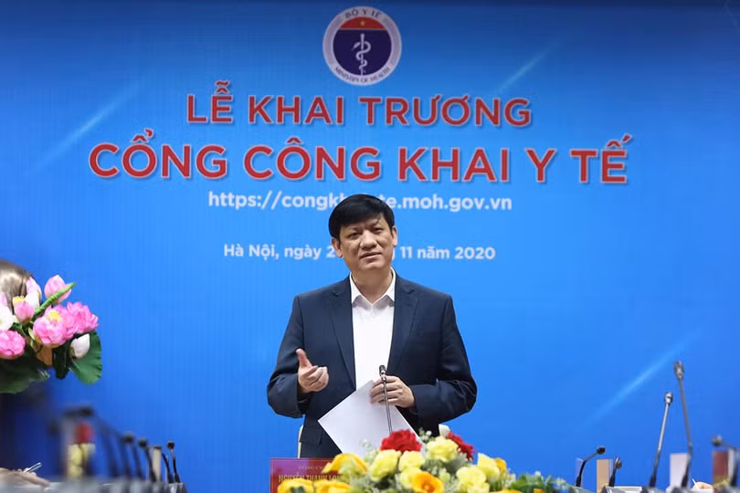 Bộ trưởng Bộ Y tế Nguyễn Thanh Long khai trương Cổng công khai y tế Bộ trưởng Bộ Y tế Nguyễn Thanh Long khai trương Cổng công khai y tế
