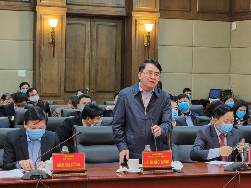 Lãnh đạo TP Hải Phòng báo cáo tình hình phòng, chống dịch Lãnh đạo TP Hải Phòng báo cáo tình hình phòng, chống dịch