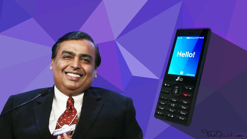 Smartphone Jio Phone của tỷ phú Mukesh Ambani. Ảnh: Bloomberquint