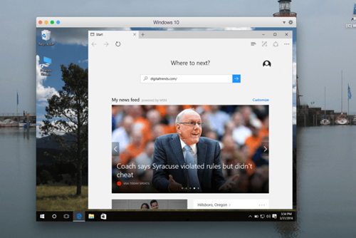 Windows 10 đang được cài đặt trên Parallels Desktop.