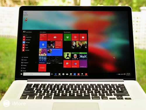 Hệ điều hành Windows 10 chạy trên máy Mac thông qua chức năng Boot Camp.