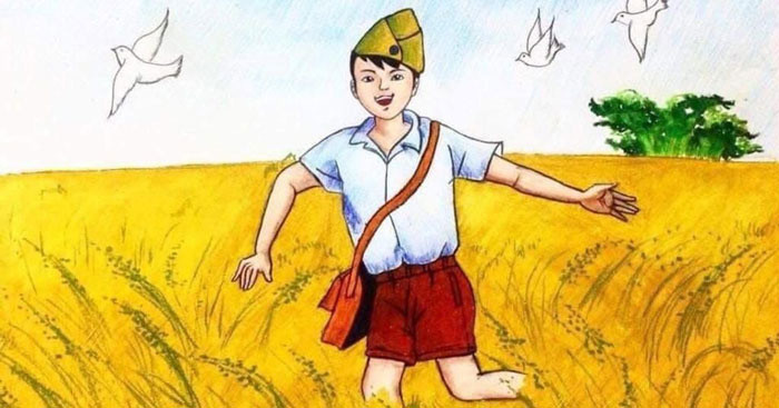 Hình ảnh chú bé Lượm trong tác phẩm của nhà thơ Tố Hữu nhận được sự yêu mến từ bạn đọc - Ảnh: Khafa