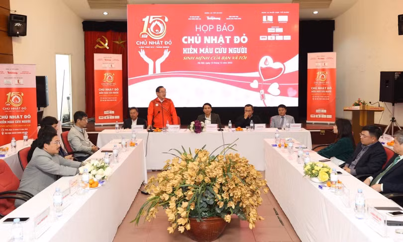 Họp báo về ngày hội hiến máu tình nguyện "Chủ nhật Đỏ"