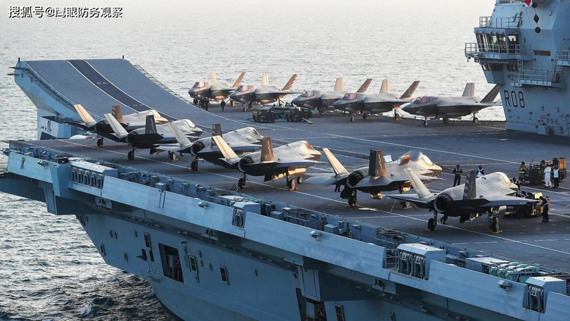 Các máy bay F-35B trên tàu HMS Queen Elizabeth (Ảnh: Sohu). Các máy bay F-35B trên tàu HMS Queen Elizabeth (Ảnh: Sohu).