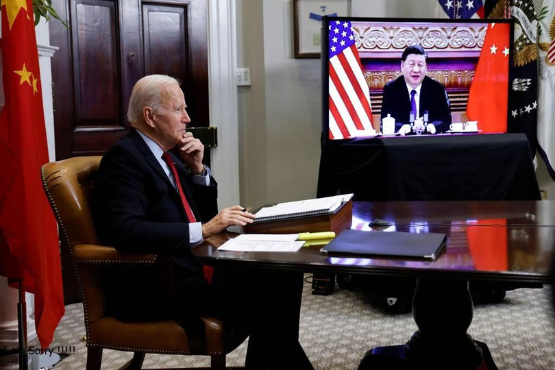 Ông Joe Biden phát biểu tại cuộc đối thoại (Ảnh: Đông Phương).