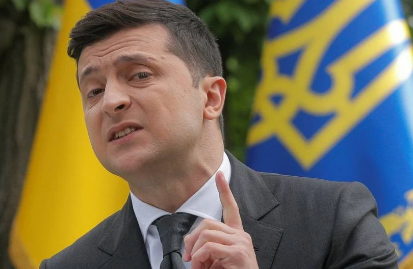 Tổng thống Zelensky, người quyết định cấm Công ty Tianjiao mua lại Công ty Motor Sich (Ảnh: QQ).