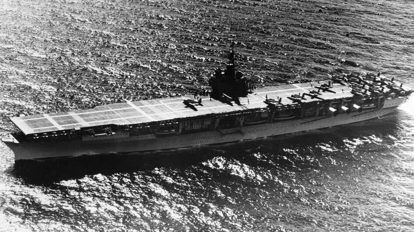 Tàu sân bay "USS Ranger" (CV-4) của Mỹ trong Thế chiến thứ Hai (Ảnh: UPI). Tàu sân bay "USS Ranger" (CV-4) của Mỹ trong Thế chiến thứ Hai (Ảnh: UPI).