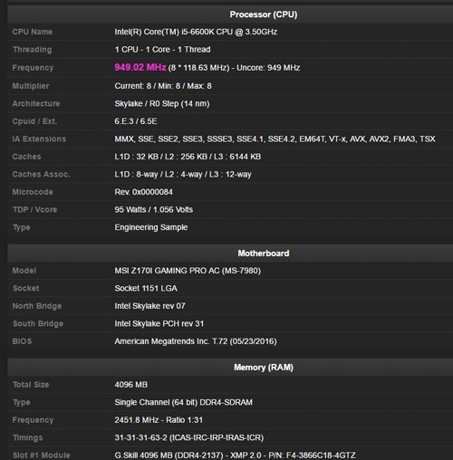 Cấu hình máy tính của Toppc