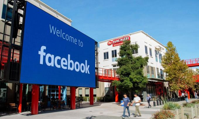 Trụ sở chính của Facebook tại bang California, Mỹ. Ảnh: Reuters.