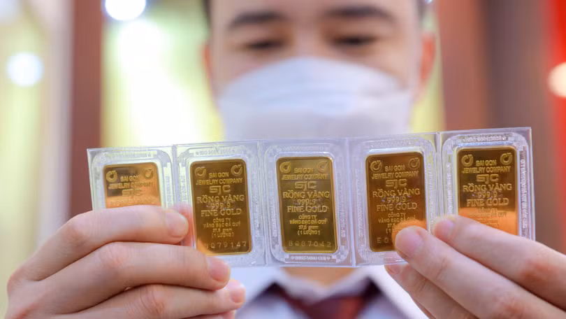 ACB là nhà băng đầu tiên công bố ra mắt thương hiệu vàng miếng riêng. Ảnh: BA