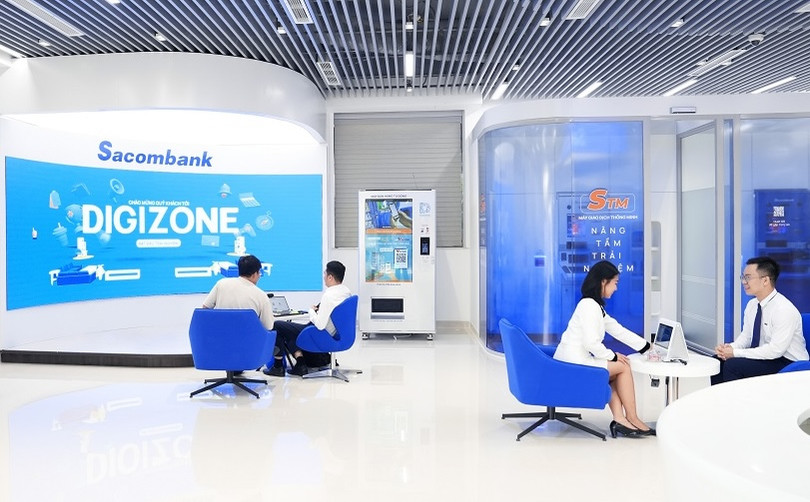Sacombank khả năng sẽ chia cổ tức sau 10 năm. Ảnh: STB 