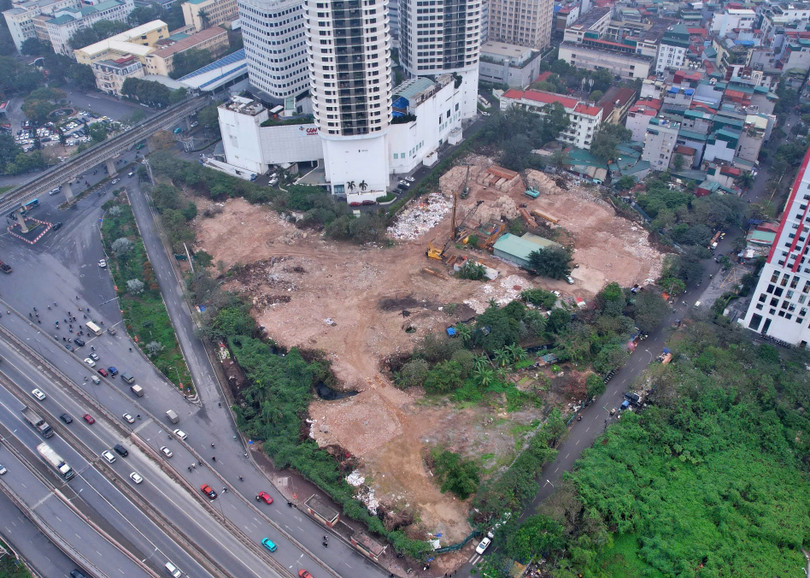 Dự án Constrexim Complex tái khởi động từ đầu năm nay. Ảnh: Hải Thu 