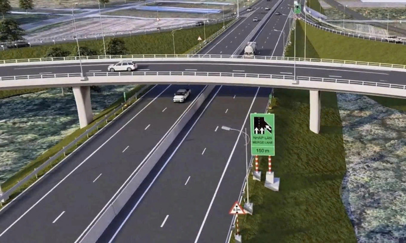 Phối cảnh cao tốc TP HCM - Thủ Dầu Một - Chơn Thành đi qua Bình Phước. Ảnh: Chủ đầu tư