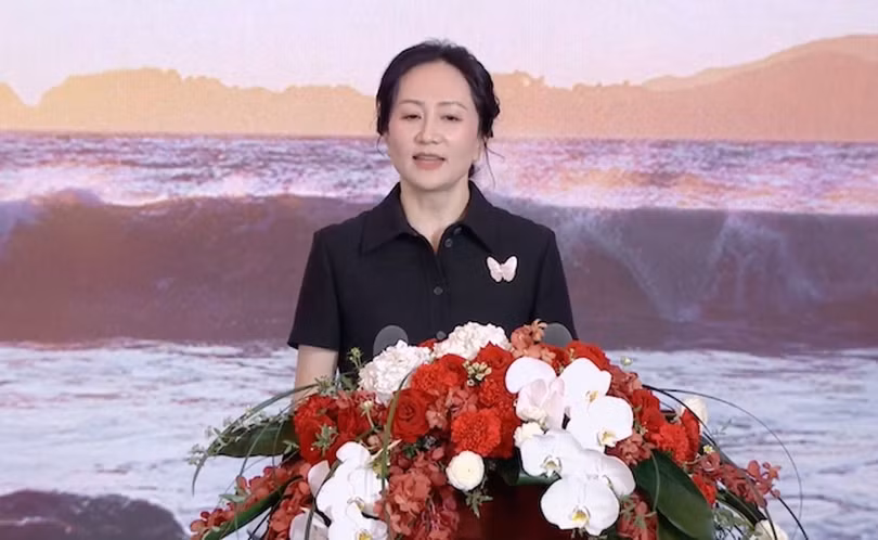 Bà Mạnh Vãn Chu trở thành chủ tịch luân phiên của Tập đoàn Huawei từ ngày 1/10/2024 đến 31/3/2025 (Ảnh: Singtao).