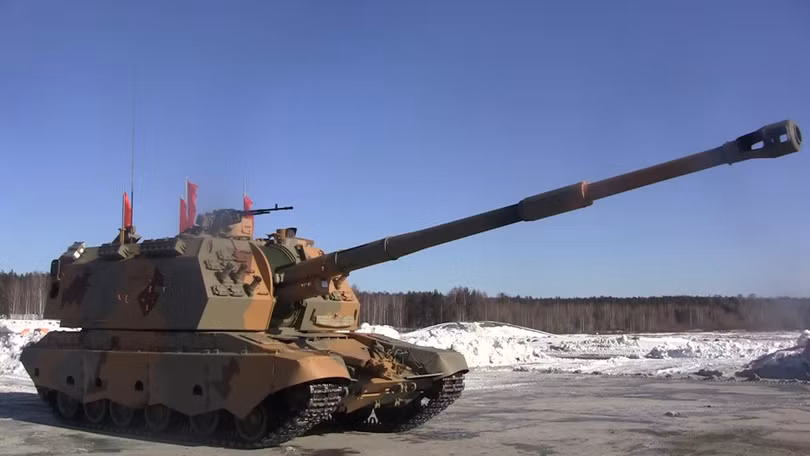 Pháo tự hành Msta-S của Nga (Ảnh: RIA).