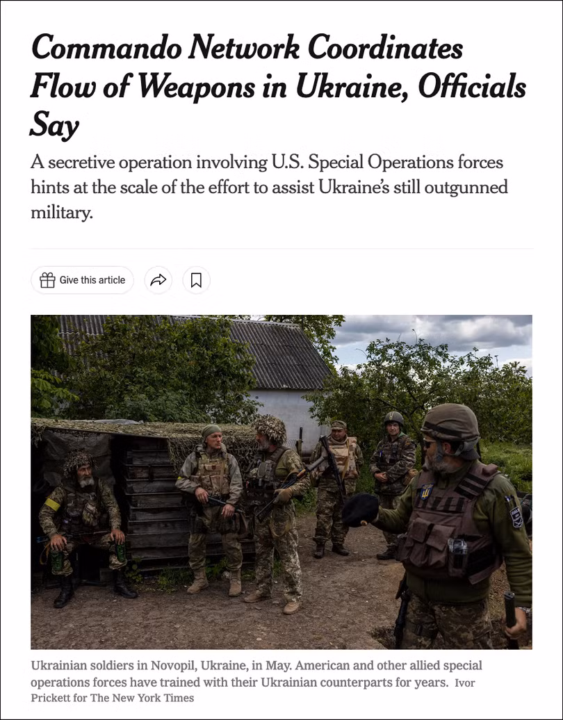The New York Times viết về sự dính líu bí mật của Mỹ và phương Tây vào cuộc xung đột Nga-Ukraine.