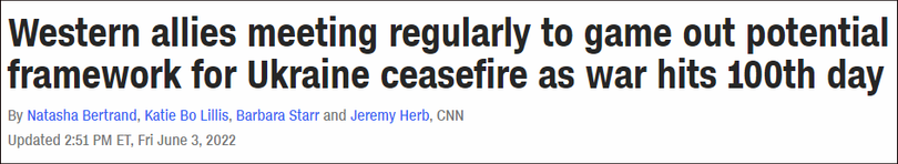 Bài viết của CNN về việc Mỹ và phương Tây thảo luận tìm giải pháp cho cuộc xung đột.