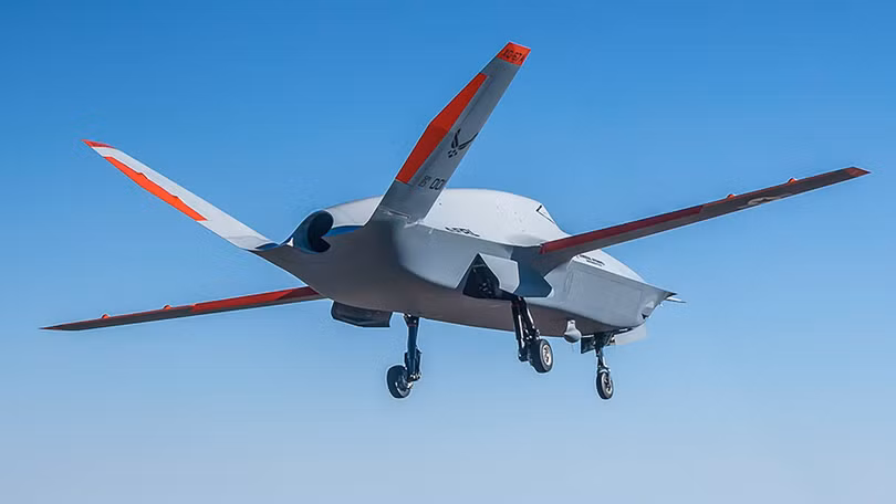 Chiếc UAV XQ-67A bay thử thành công hôm 28/2 (Ảnh: Thewarzone).